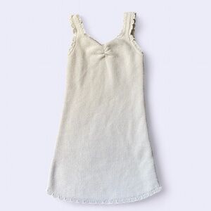 7/$20 Cream Sleeveless Knit Dress Art Class